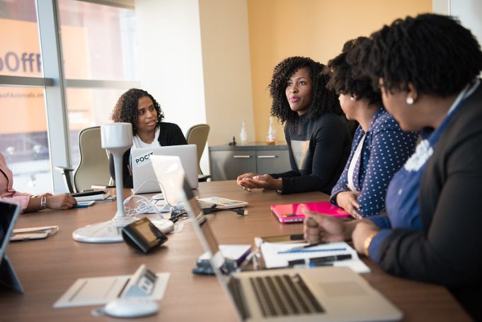 Black Women In Conference Room